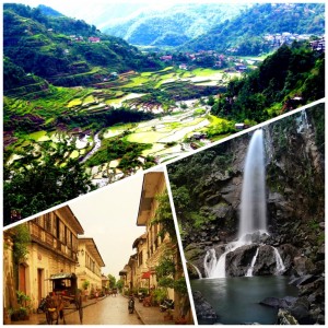 Laguna: Photograph by Jerwin Lim; Vigan: Photo taken from virtualtourist.com; Banaue: Photo taken from http://www.banaue-tours.com/