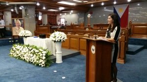 Delivering my eulogy and saying farewell to my friend and seatmate.